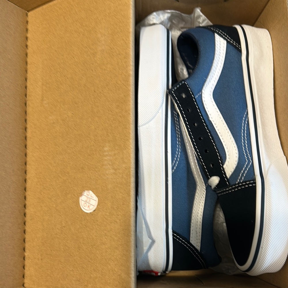 Vans Kids Blue and Black Sneakers